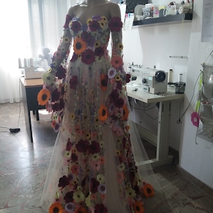 Floral Long Gown image 9