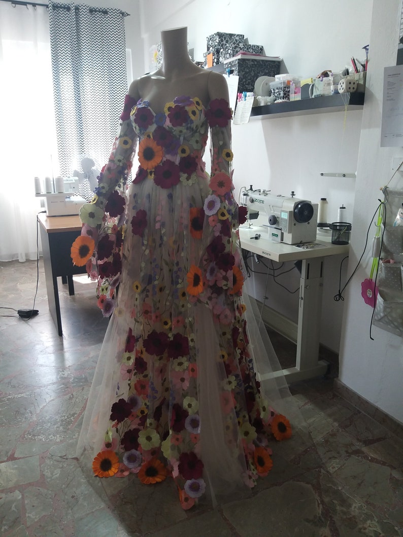 Floral Long Gown image 9