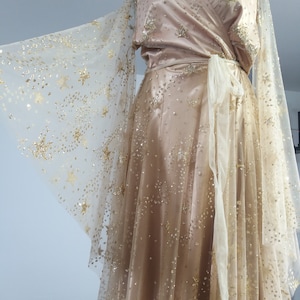 Gold Star Dress Celestial Wedding Dress image 8