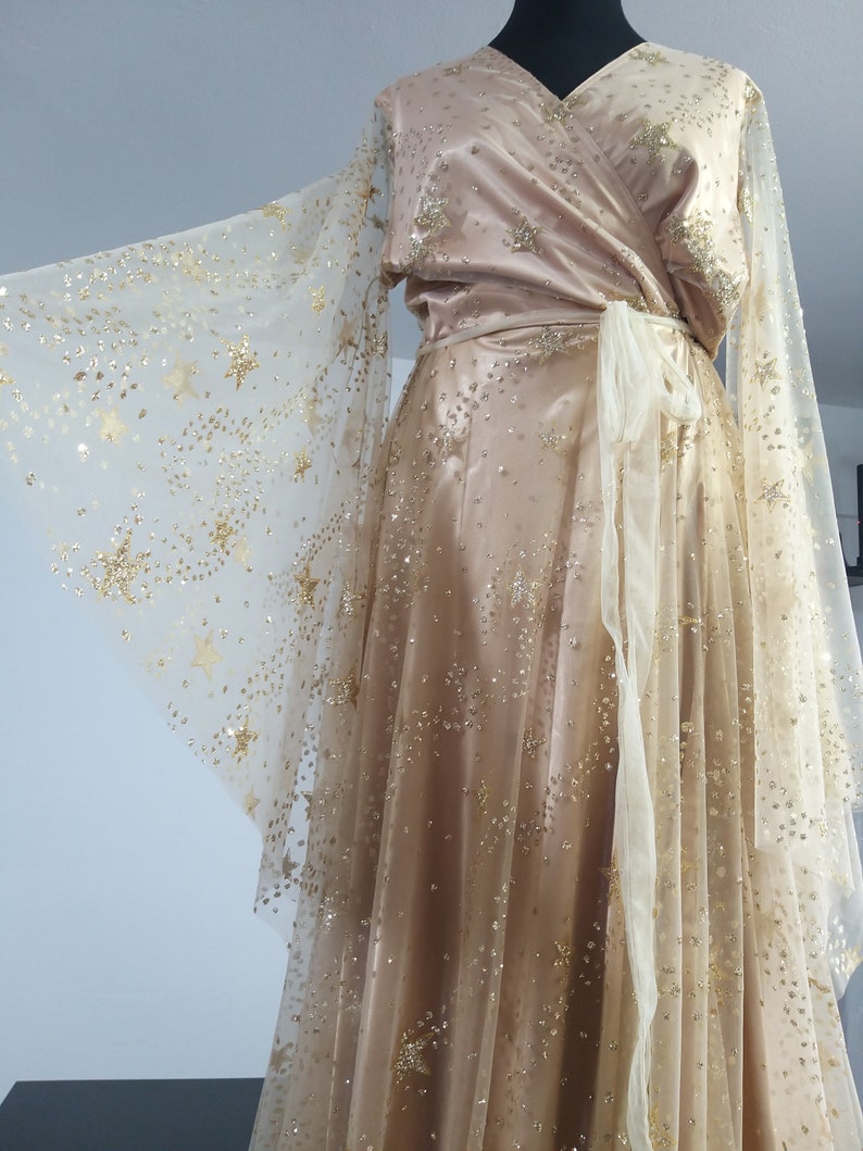 Gold Star Dress Celestial Wedding Dress image 8