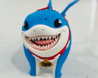 Je-ff Shark Figurine - Collectible Figure | Unique Gift & Display Piece