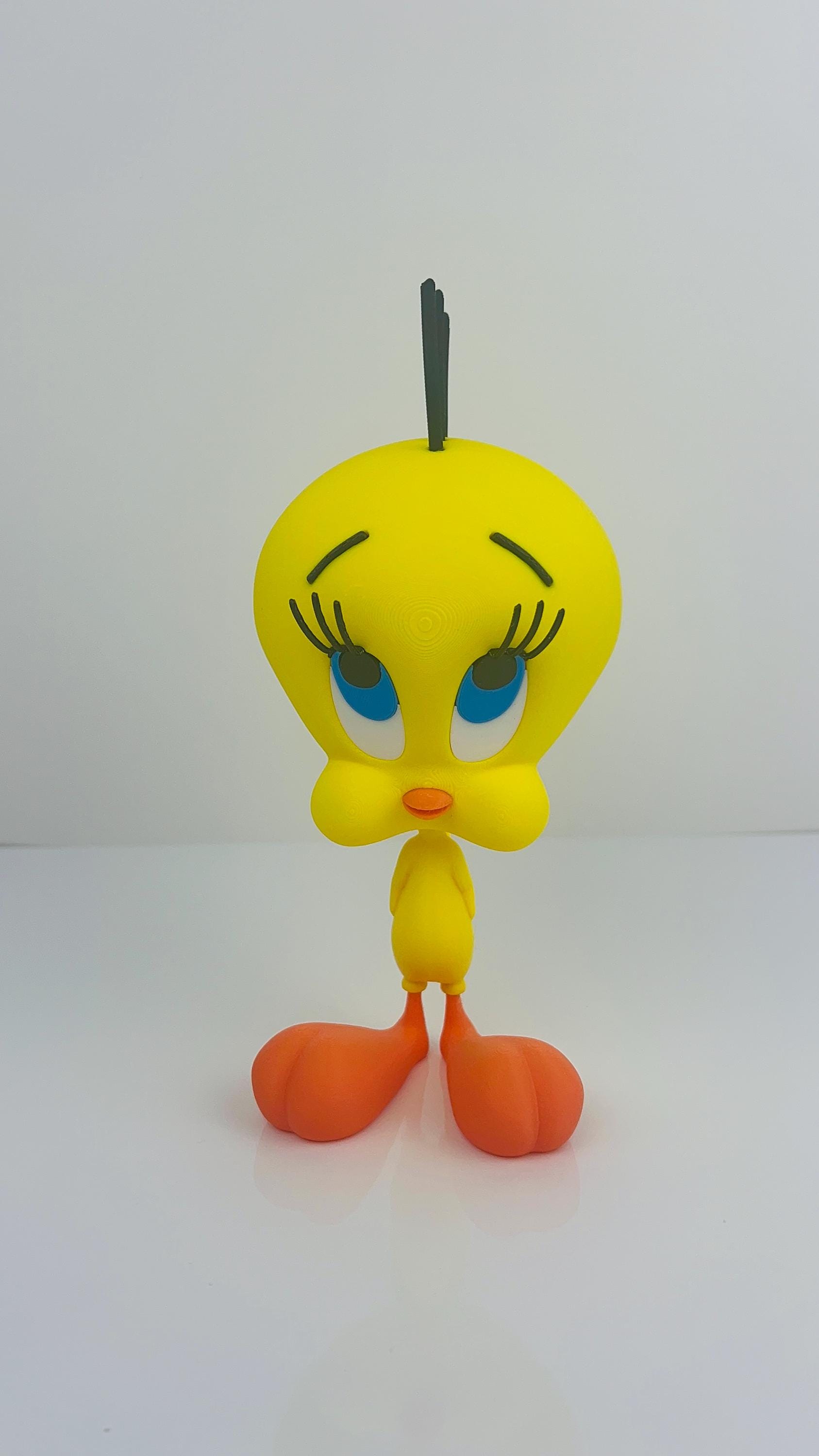 Tweety 3D Printed Figure – Looney Tunes Collectible Display Statue – Cartoon Fan Gift