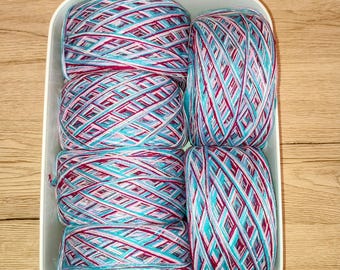 Acrylic Yarn – Color Mix, 6 Balls (554 g / 1.22 lb, 6 Skeins)