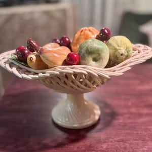 Italian Porcelain Fruit Bowl - Etsy