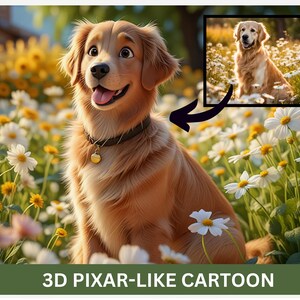 Cartoon Portrait from photo Christmas Pixar Character cartoon drawing Custom Cartoon Portrait Cartoon Me Pixar Style Custom Anime portrait image 6