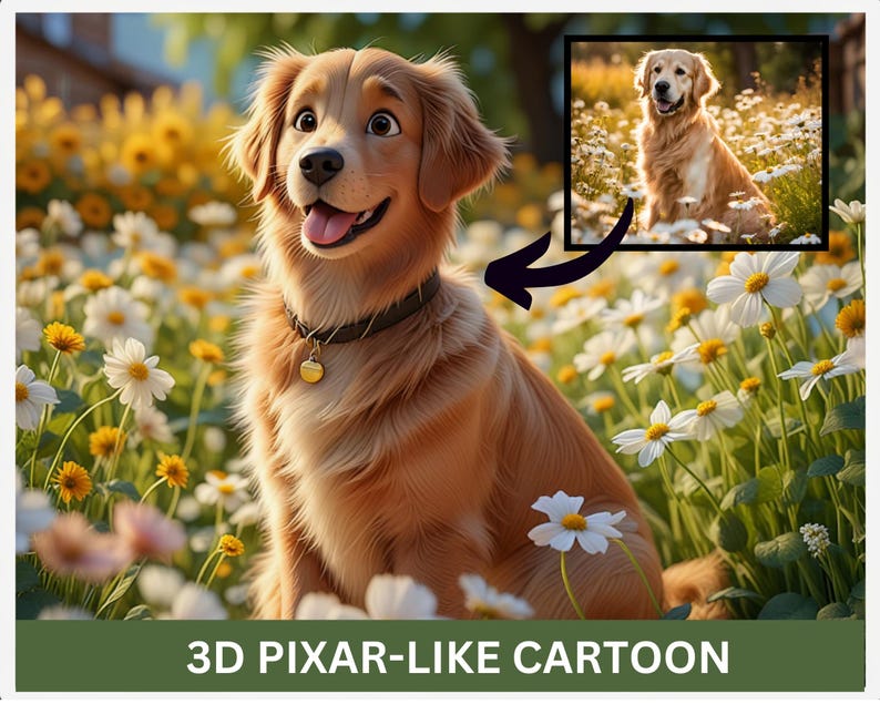 Cartoon Portrait from photo Christmas Pixar Character cartoon drawing Custom Cartoon Portrait Cartoon Me Pixar Style Custom Anime portrait image 6