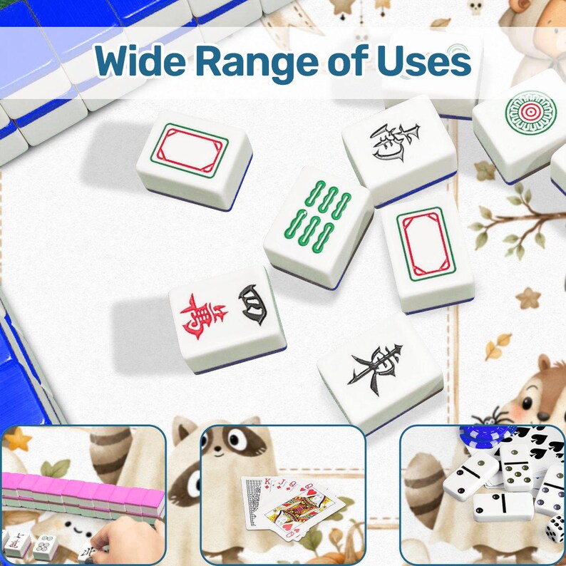 Woodland Halloween Mahjong Mat | Ghost Mahjong Mat | Pumpkin Patch Mahjong | Neutral Coquette Fall Decor | Cute Autumn Mahjong Gift image 10