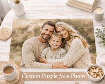 Custom Puzzle from Photo, Personalized Family Puzzle, Custom Photo Puzzle Gift, Family Photo Gift, Personalized Jigsaw Puzzle