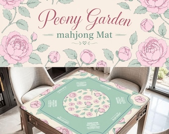 Mahjong Mat with Carry Bag, Large Portable Mahjong Table Cover for Game Night