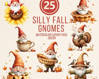 Herfstkabouter clipartbundel herfstkabouters png Thanksgiving pompoenseizoen, sublimatiedecor en ambachten