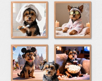 Custom Pet Portrait, Funny dog cat Art, Digital Pet Photos