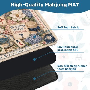 South Carolina Mahjong Club Mat, Charleston Mahjong Mat, Coastal Carolina Mahjong Gift, Southern Charm Mahjong Mat bild 4