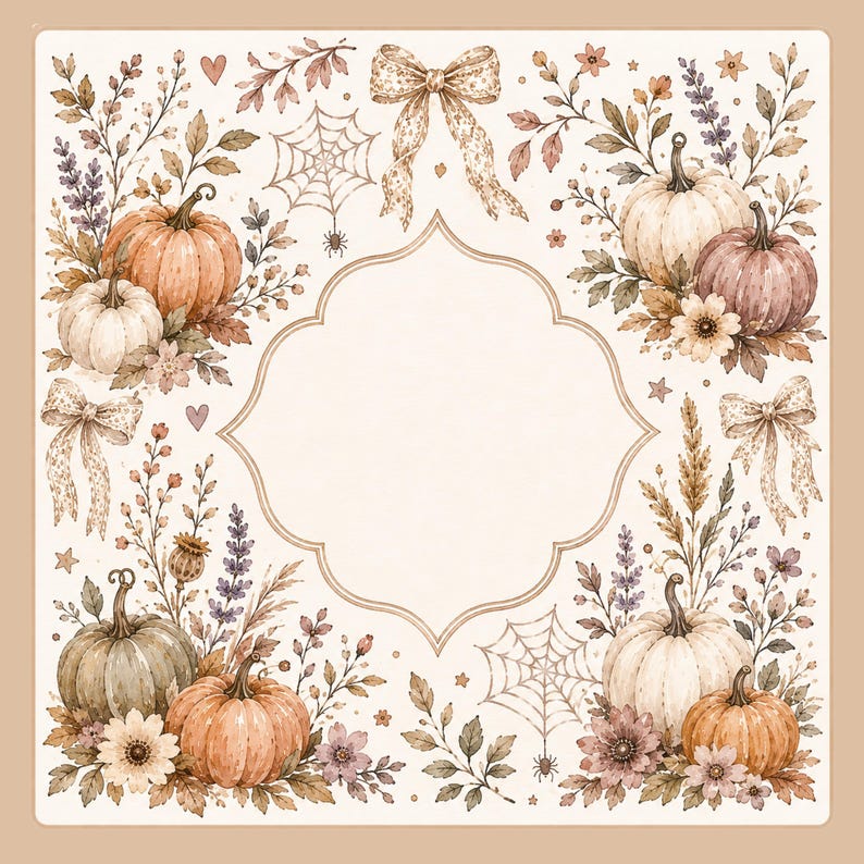 Tapete de Mahjong color calabaza neutro, tapete de Mahjong color beige otoñal, mantel de cosecha otoñal, tapete de juego de Mahjong suave estilo boho con calabazas. imagen 6