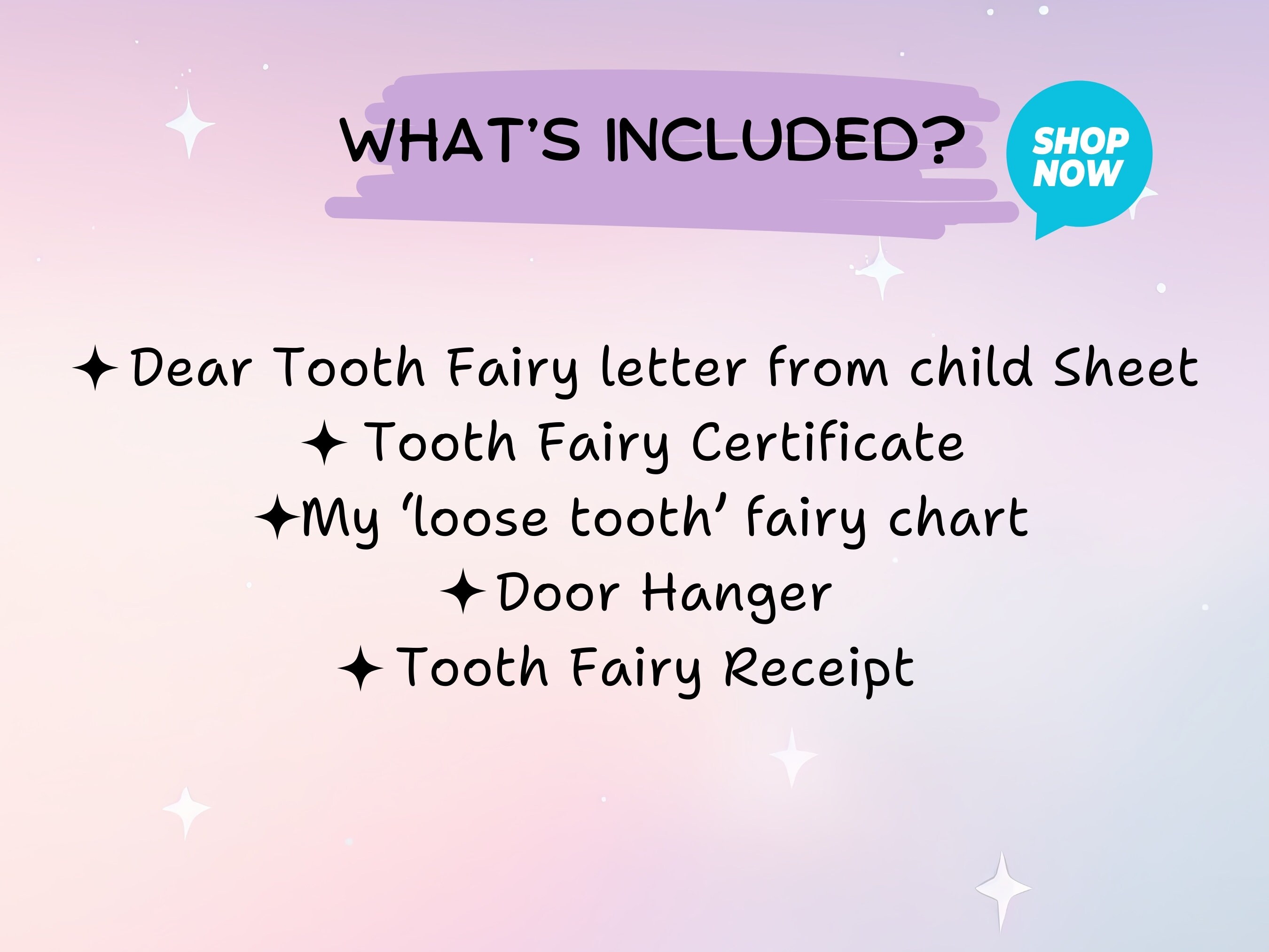 Tooth Fairy Letters,first Lost Tooth,tooth Fairy Kit,tooth Fairy Letter ...