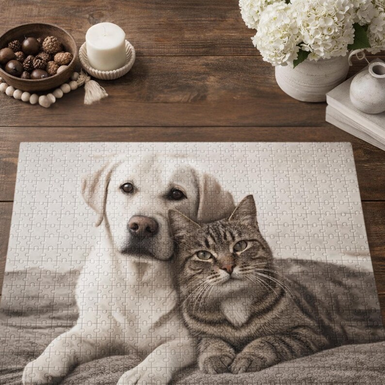 Custom Puzzle from Photo, Personalized Family Puzzle, Custom Photo Puzzle Gift, Family Photo Gift, Personalized Jigsaw Puzzle image 3