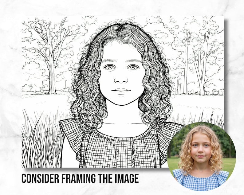 写真からぬり絵を作成、印刷したカスタムぬり絵、写真から印刷できる家族向けアクティビティ 画像 6
