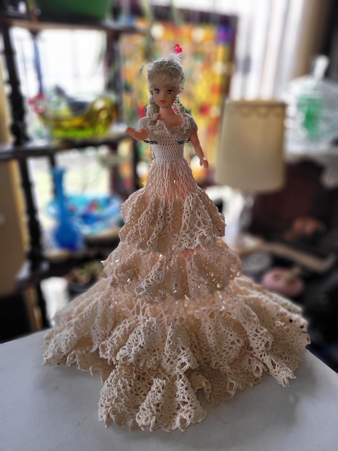Barbie Crochet Wedding Dress. Vintage 1980 - Etsy