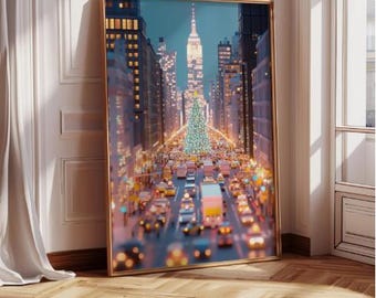 Christmas in NYC Art Print