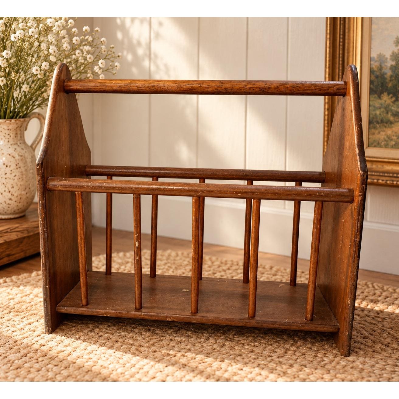 Vintage Magazine Rack - Etsy
