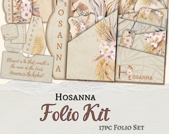 Hosanna Faith Junk Journal Kit | Christian Ephemera (Printable)
