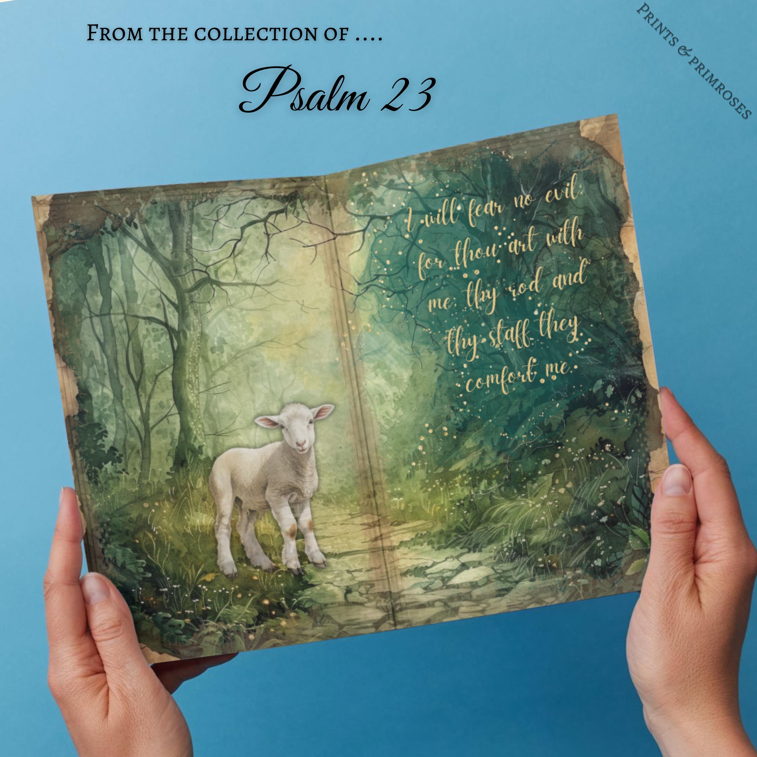 Psalm 23 Junk Journal Kit | Scripture Ephemera (digital Download) - Etsy