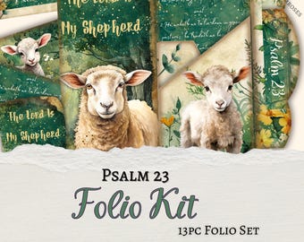 Kit diario del Salmo 23 / Foglio della gratitudine cristiana (download digitale)