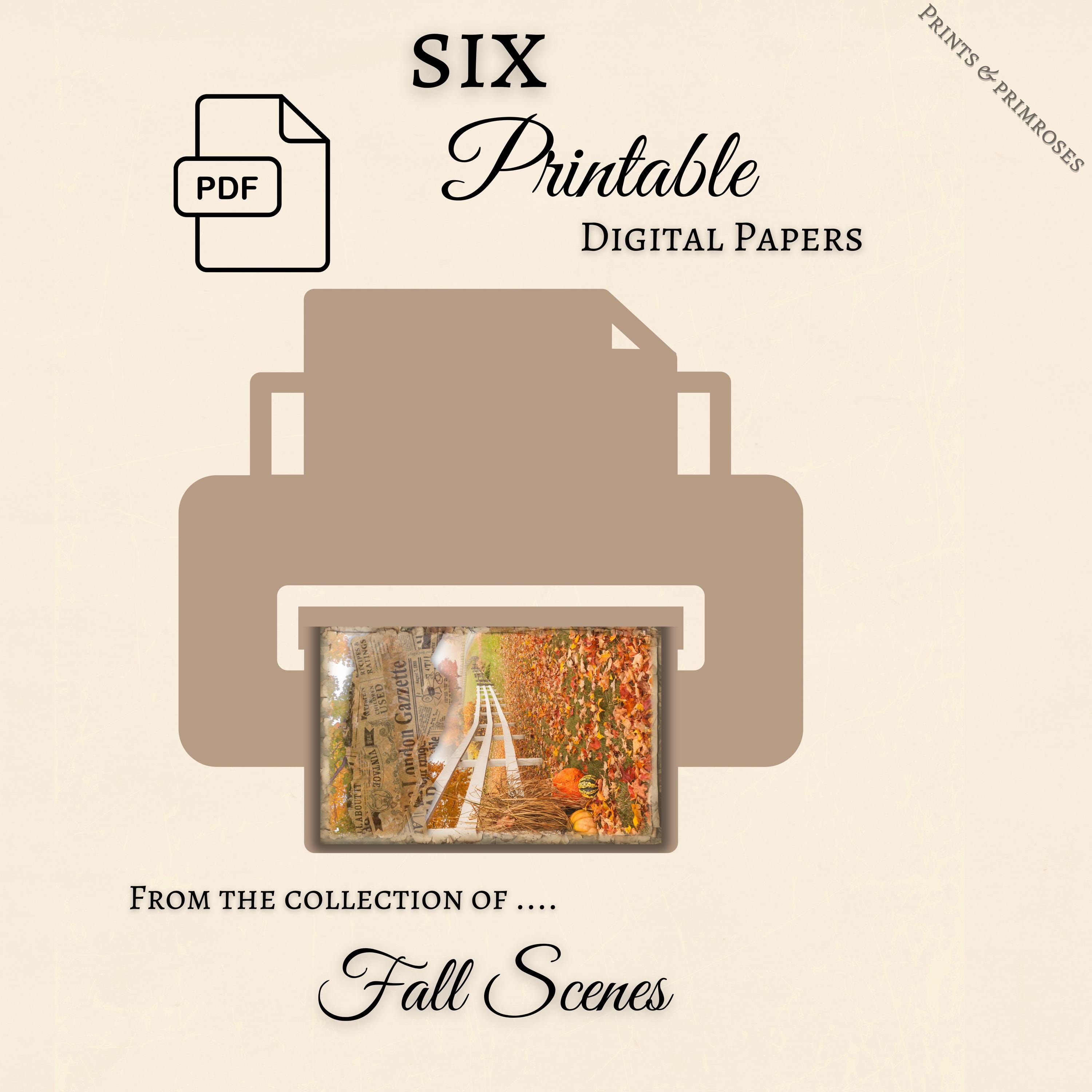 Autumn Junk Journal Kit | Cozy Fall Pages | Digital Scrapbook ...
