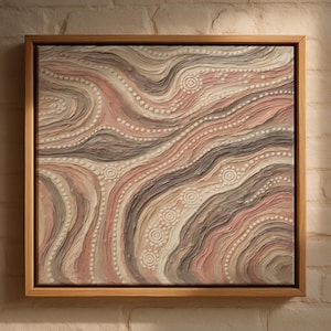 Aboriginal Dot Painting Print – Marrinpa Sacred Earth Layers (Digital Download)