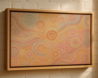 Aboriginal Dot Art Print – Warlu Jukurrpa Fire Dreaming (Digital Download)
