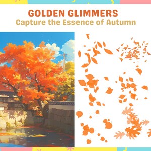 Procreate Brushes: Autumn Leaf Collection, 40 Foliage Brushes for ...