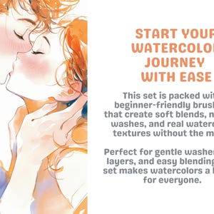 Procreate Brushes: 12 Realistic Watercolor Brushes for Authentic Painting Effects image 3