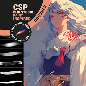 Procreate Brushes: Clip Studio Style Pack, 40 Brushes for Sketching, Lineart, and Painting, Perfect for Anime and Illustrations
