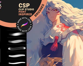Procreate Brushes: Clip Studio Style Pack, 40 Brushes for Sketching, Lineart, and Painting, Perfect for Anime and Illustrations