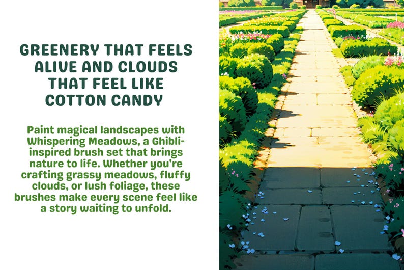 May include: A stone pathway lined with lush green foliage and flowers leads to a building in the distance. The pathway is surrounded by a garden with a variety of plants and flowers. The image is reminiscent of a Japanese garden.