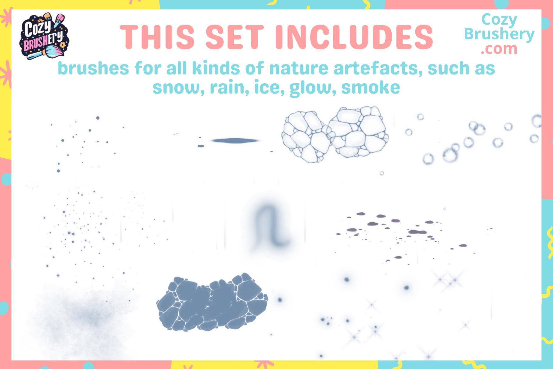 Procreate Brushes: 117 Ghibli-inspired Anime Nature Brush Set ...