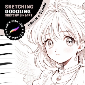 Procreate Brushes: Sketch & Doodle Pack, 18 Fun Brushes for Quick Sketches and Doodling