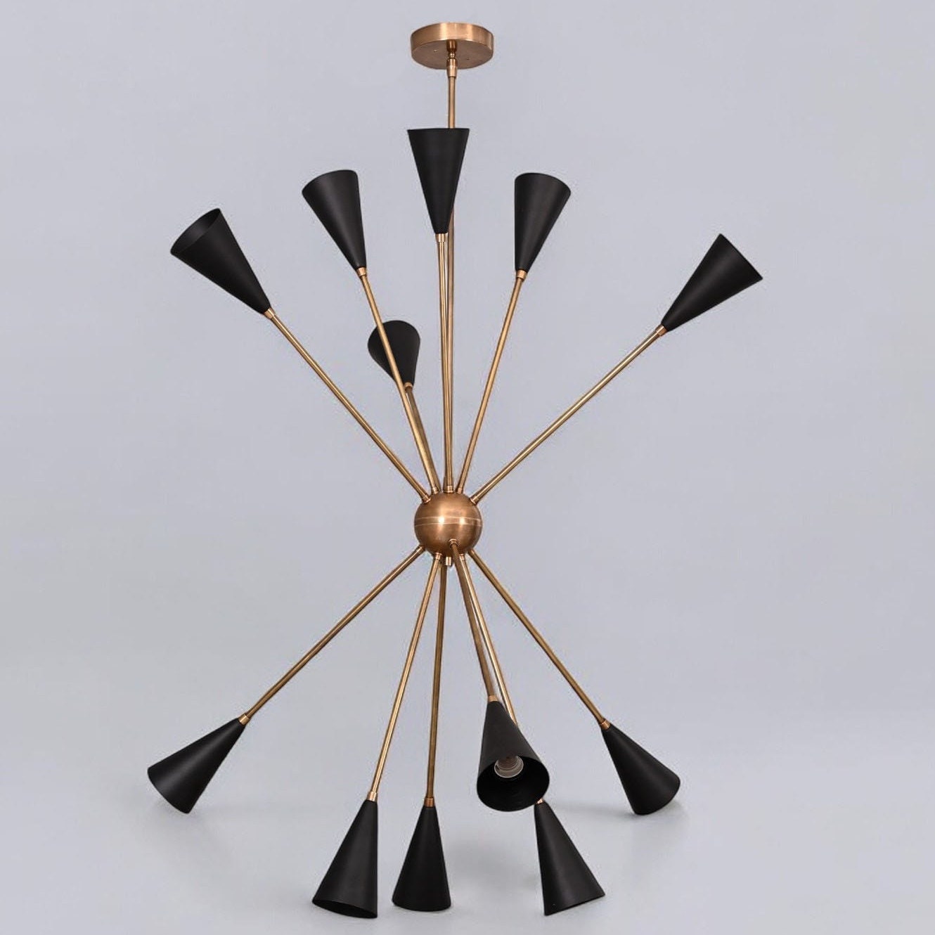 ミッドセンチュリー・スプートニク・シャンデリア：イタリア製スター