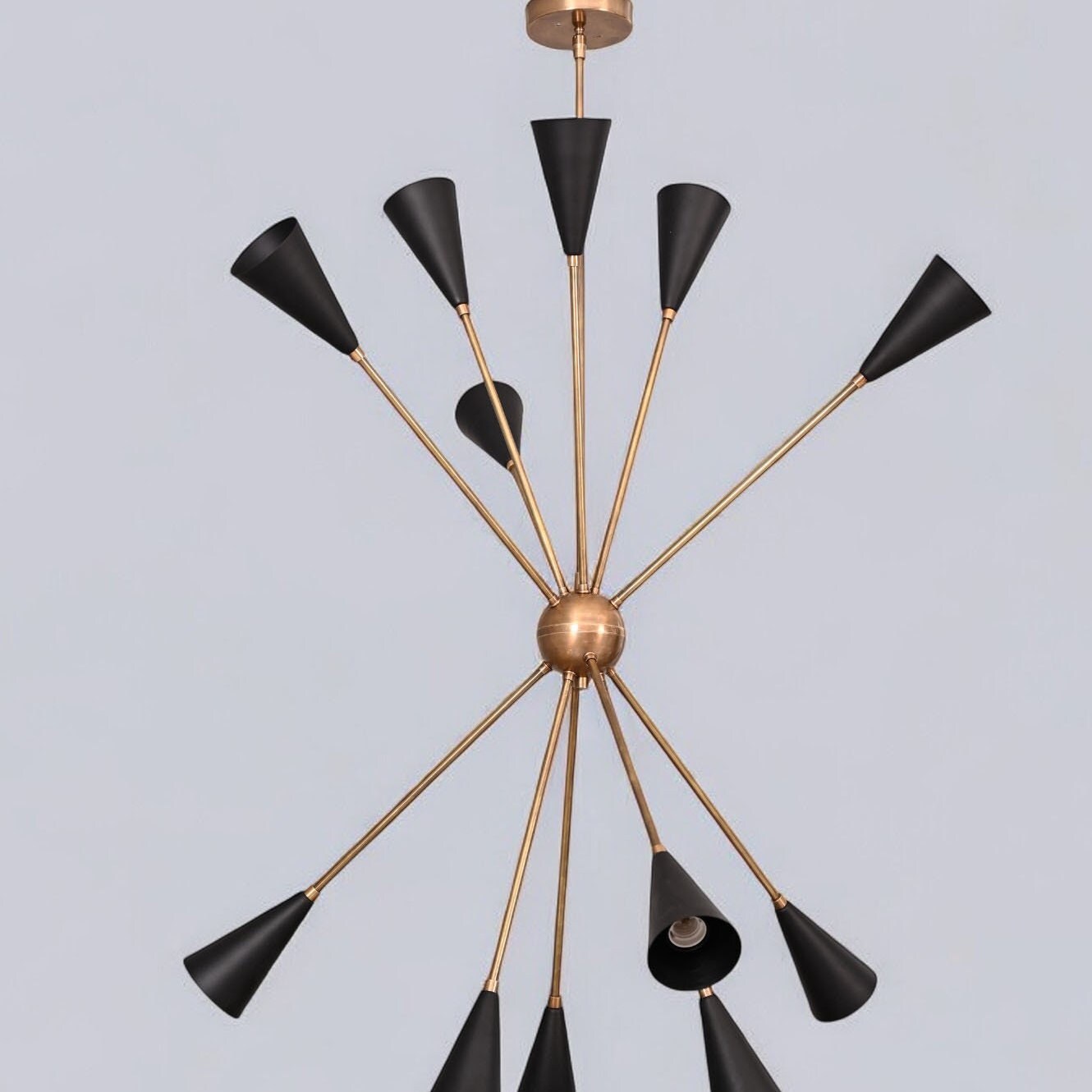 ミッドセンチュリー・スプートニク・シャンデリア：イタリア製スター