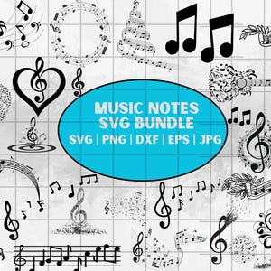 MUSIC NOTES SVG, Music Notes Bundle Svg, Music Notes Clipart , Music Notes Cut Files For Cricut , Music Notes Vector