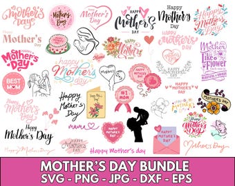 Mother's Day SVG Bundle: Mom Life Graphics (Digital Download)