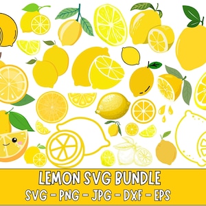 Lemon SVG Lemon Cut File Summer Svg Lemonade SVG Lemon Silhouette Beach Svg Lemon Printable Cricut Clipart Summer T shirt Quote Sublimation