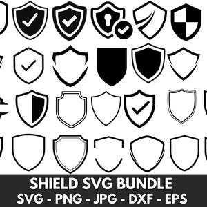 Shield SVG Bundle, Shield PNG Bundle, Shield Clipart, Shield SVG Cut Files for Cricut, Shield Silhouette, Badges Svg Png, Badge Svg