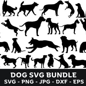 Dog SVG Bundle, Dog PNG Bundle, Dog Clipart, Dog SVG Cut Files for Cricut, Cute Dog Svg, Paw Prints svg, Pet Svg, Dog House svg, Dog Bone