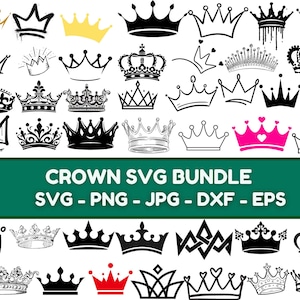 Royal Crown SVG File, King Crown SVG, Queen Crown SVG, Princess Tiara Svg, File For Cricut, For Silhouette, Cut File, Dxf, Png, Svg