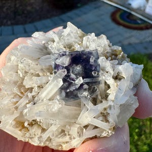 Fluorite with Quartz - Yindu Mine, Inner Mongolia, China