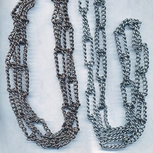 S A L E  FAB VINTAGE NECKLACES 34&quot; -Buy 1 Get 1 Free  Continuous link  Or One (1) finished Necklace 18&quot;