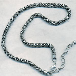 METALLGEWEBE KETTE Endkappen werden in 10er Packs verkauft Ant.Sterling, Ant.Bronze