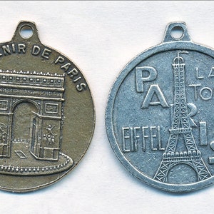 FRENCH MEDAL SOUVENIER 29MM Deco Style Cast from Original