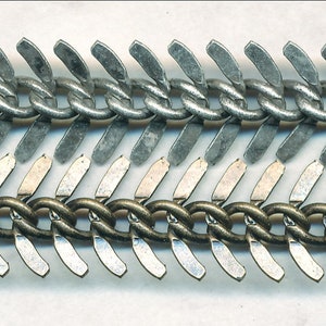FAB FISHBONE CHAIN.   11mm Soldered Priced per foot