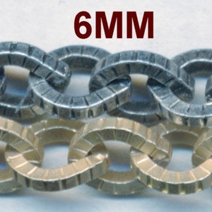 VINTAGE CHAIN - 6-7MM OVAL Sold by the Foot